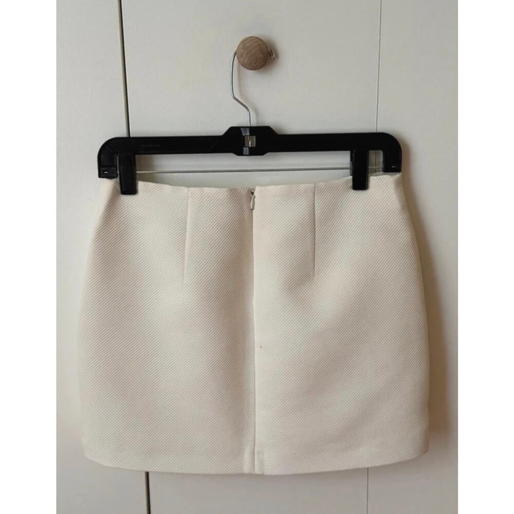 ZARA Off-White Textured Asymmetrical Origami
Wrap Skirt - Size S - Picture 5 of 6